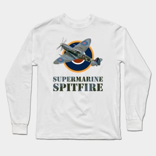 Supermarine Spitfire and Roundel Long Sleeve T-Shirt